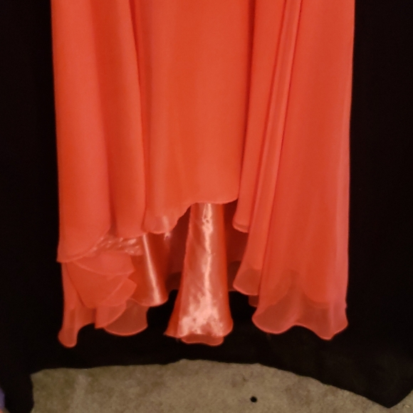 Neon orange prom/evening dress - Picture 3 of 5